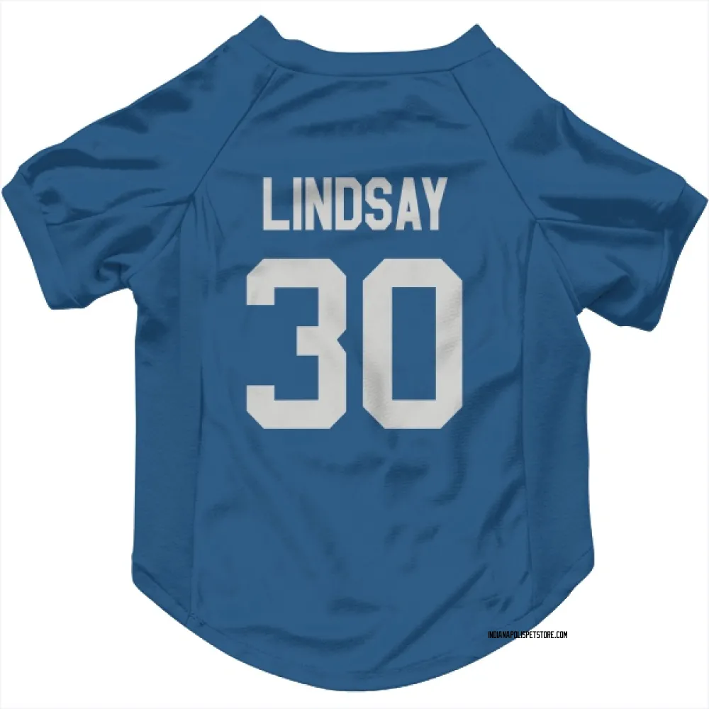 Indianapolis Colts Phillip Lindsay Royal Pet Jersey for Dog & Cat