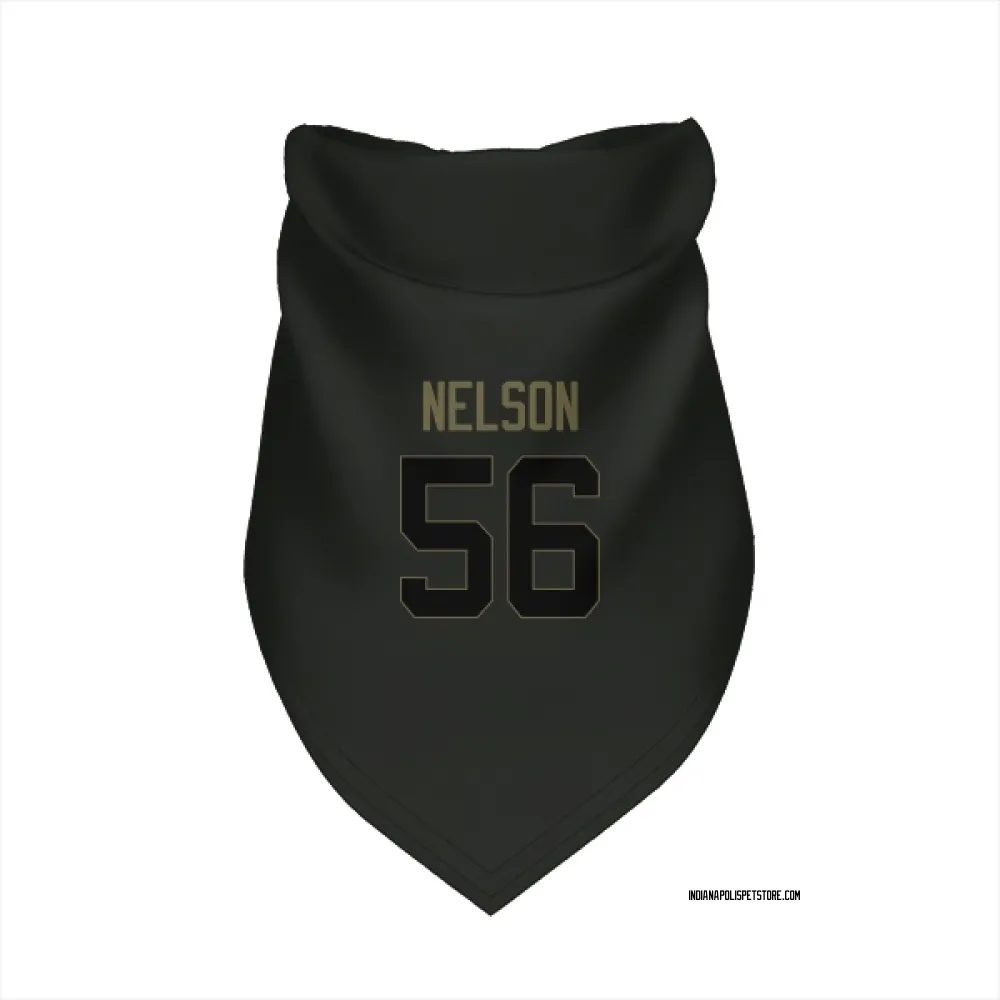 Indianapolis Colts Quenton Nelson Black Service Pet Bandana for Dog & Cat