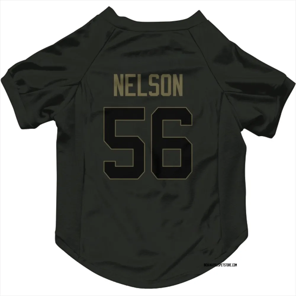 Indianapolis Colts Quenton Nelson Black Service Pet Jersey for Dog & Cat
