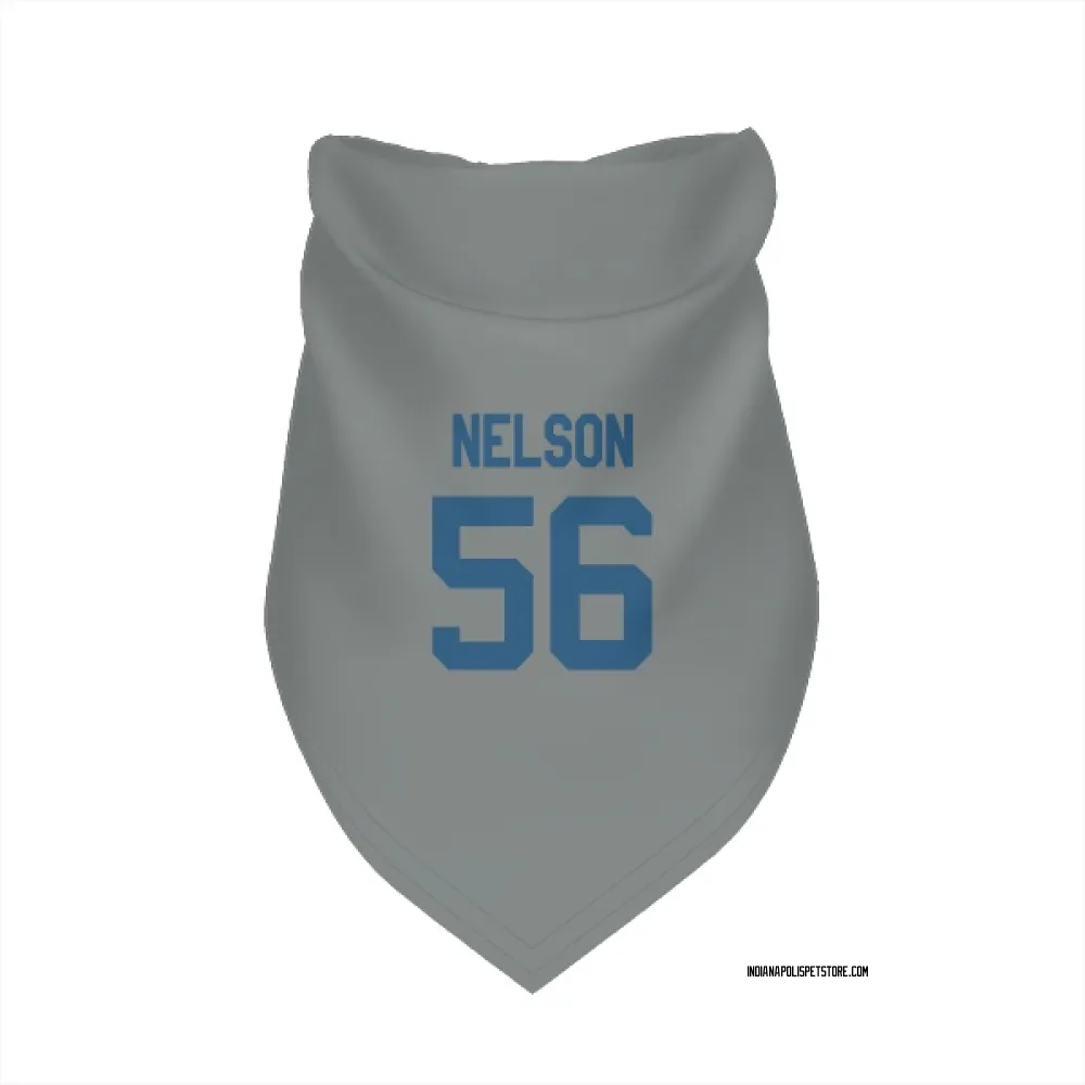 Indianapolis Colts Quenton Nelson Gray Pet Bandana for Dog & Cat
