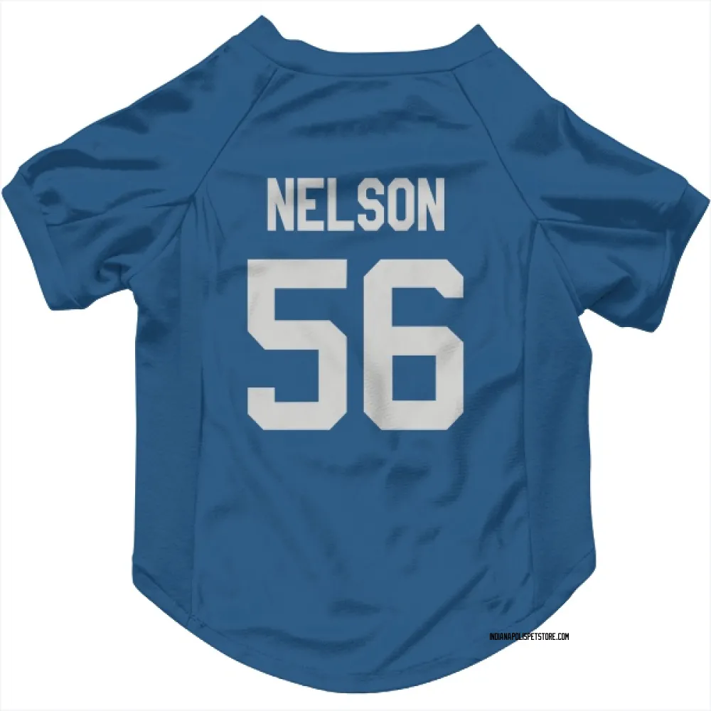 Indianapolis Colts Quenton Nelson Royal Pet Jersey for Dog & Cat