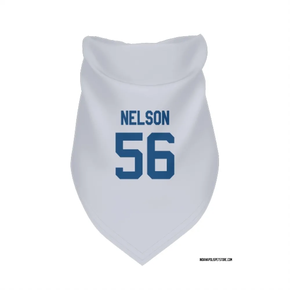 Indianapolis Colts Quenton Nelson White Pet Bandana for Dog & Cat