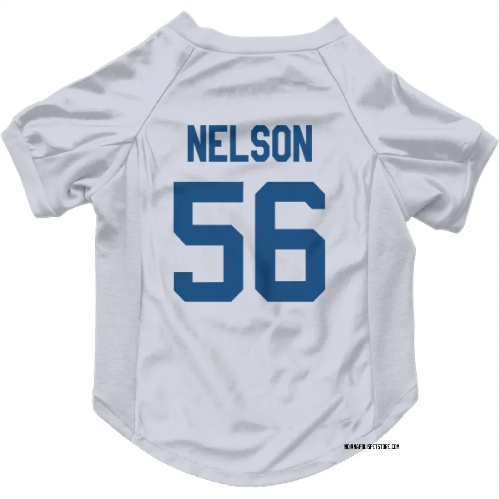Indianapolis Colts Quenton Nelson White Pet Jersey for Dog & Cat