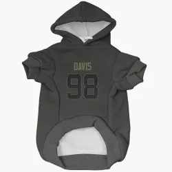 Indianapolis Colts Raekwon Davis Black Service Pet Hoodie for Dog & Cat