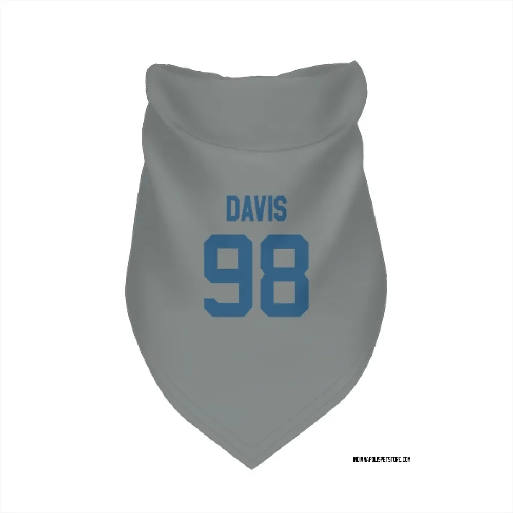 Indianapolis Colts Raekwon Davis Gray Pet Bandana for Dog & Cat