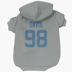 Indianapolis Colts Raekwon Davis Gray Pet Hoodie for Dog & Cat