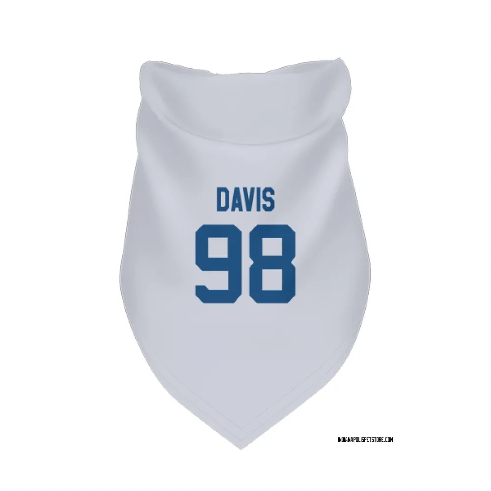 Indianapolis Colts Raekwon Davis White Pet Bandana for Dog & Cat
