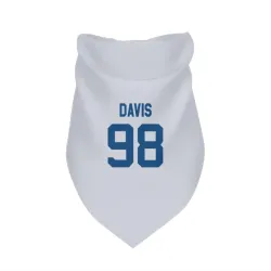 Indianapolis Colts Raekwon Davis White Pet Bandana for Dog & Cat