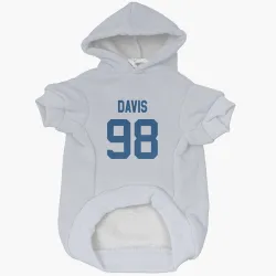 Indianapolis Colts Raekwon Davis White Pet Hoodie for Dog & Cat