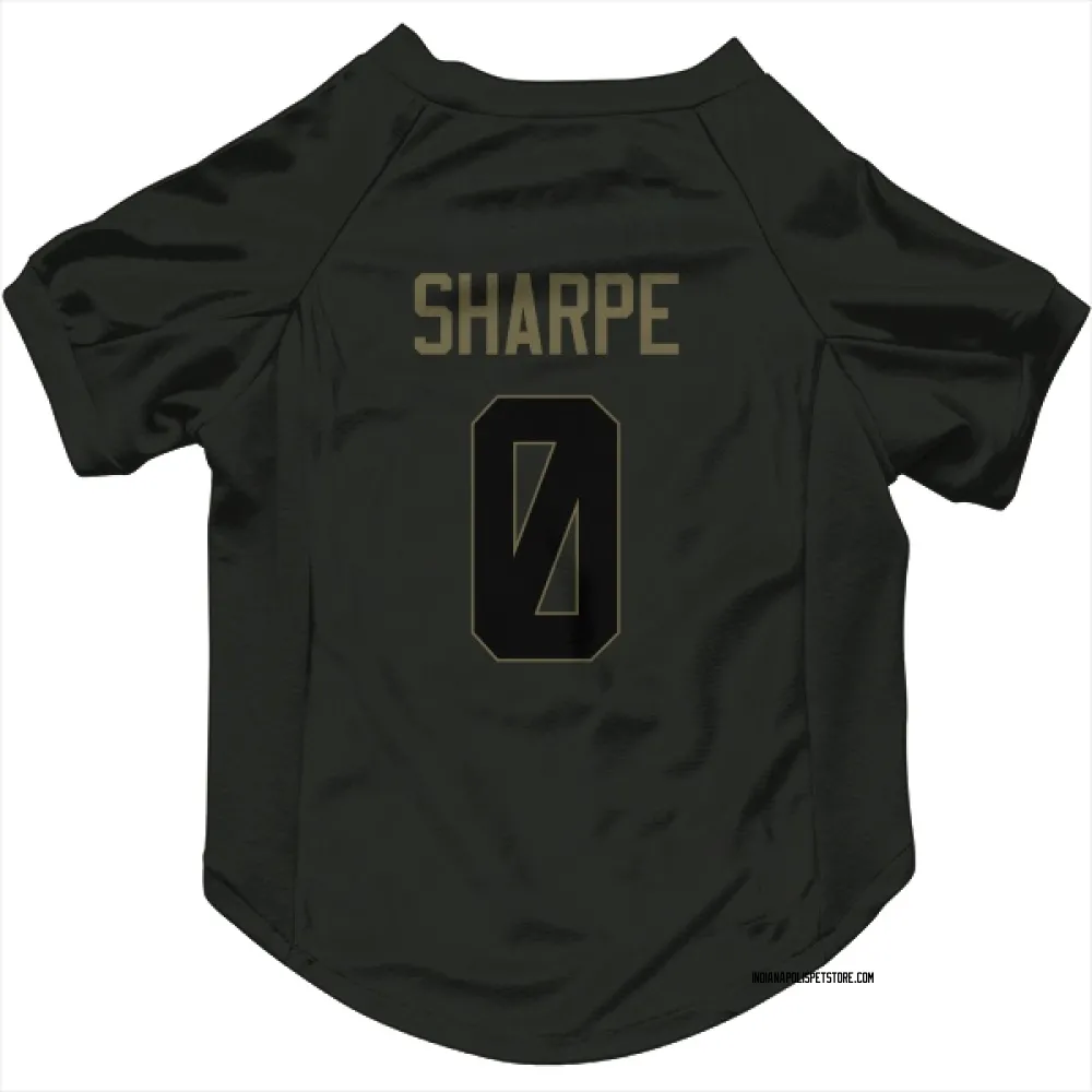 Indianapolis Colts Raylen Sharpe Black Service Pet Jersey for Dog & Cat