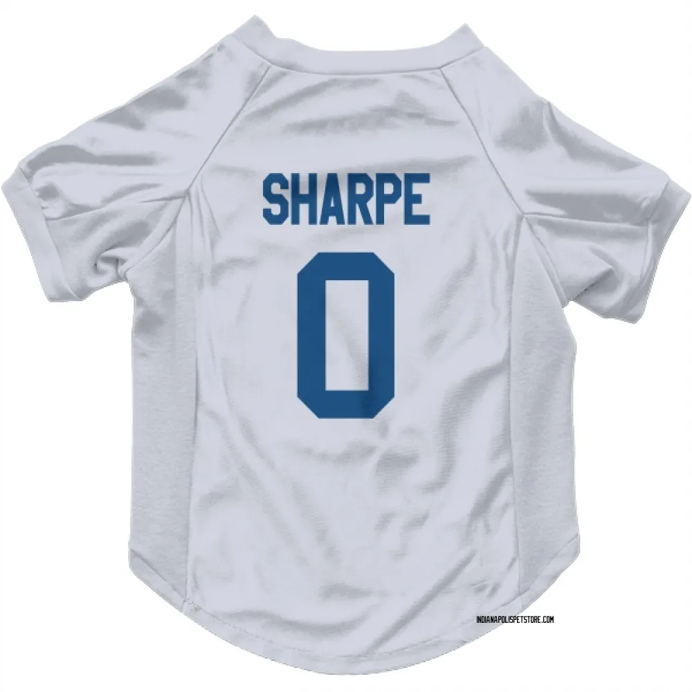 Indianapolis Colts Raylen Sharpe White Pet Jersey for Dog & Cat