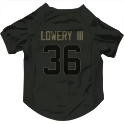 Indianapolis Colts Reuben Lowery III Black Service Pet Jersey for Dog & Cat