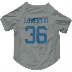 Indianapolis Colts Reuben Lowery III Gray Pet Jersey for Dog & Cat