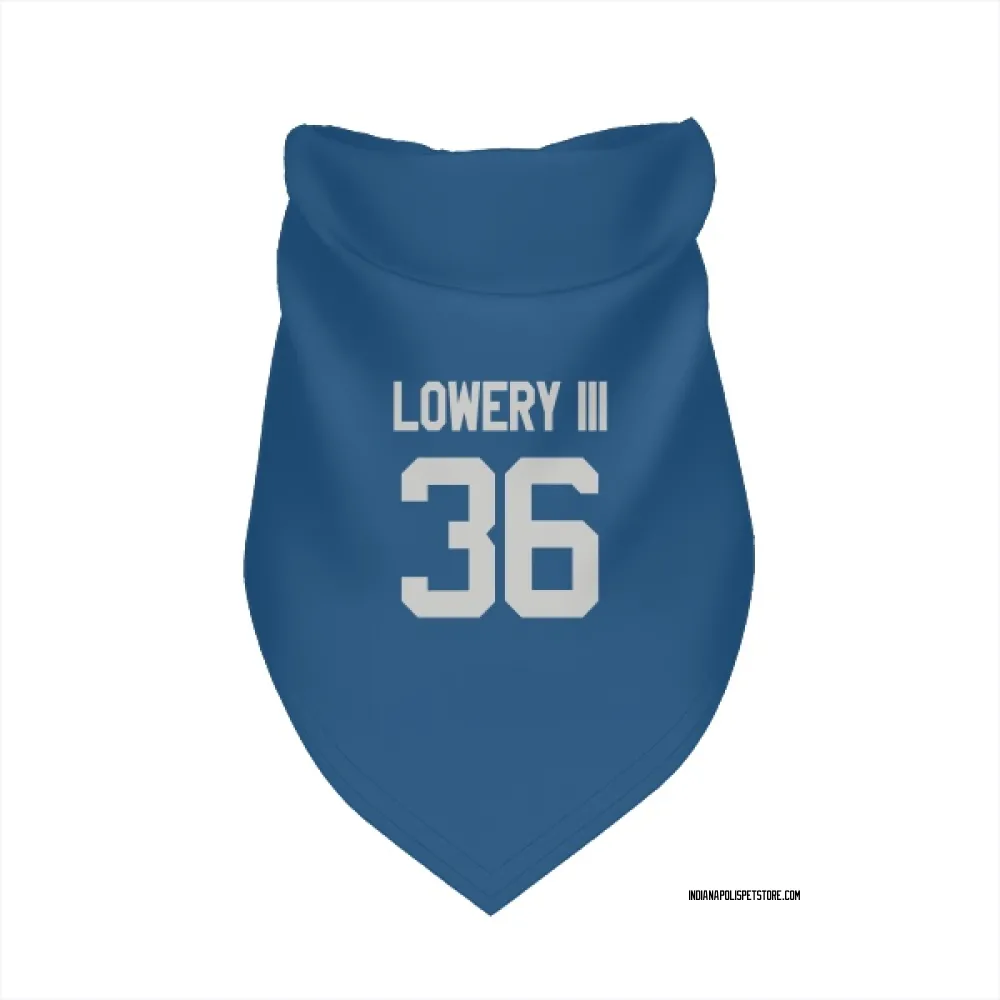 Indianapolis Colts Reuben Lowery III Royal Pet Bandana for Dog & Cat