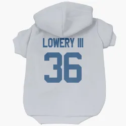 Indianapolis Colts Reuben Lowery III White Pet Hoodie for Dog & Cat