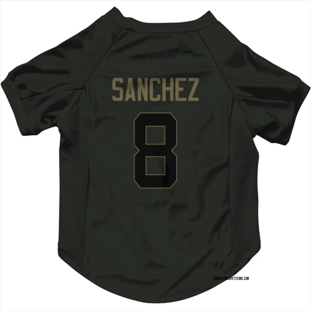 Indianapolis Colts Rigoberto Sanchez Black Service Pet Jersey for Dog & Cat