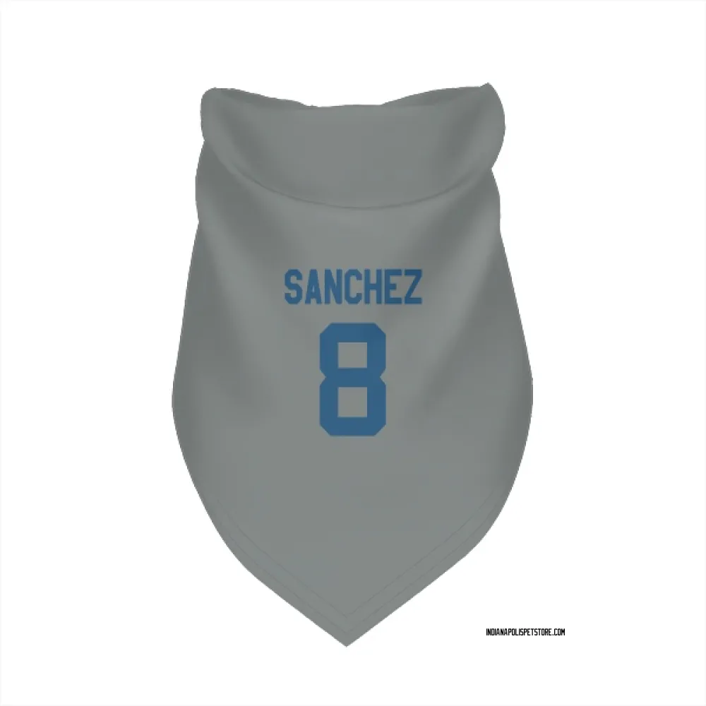 Indianapolis Colts Rigoberto Sanchez Gray Pet Bandana for Dog & Cat
