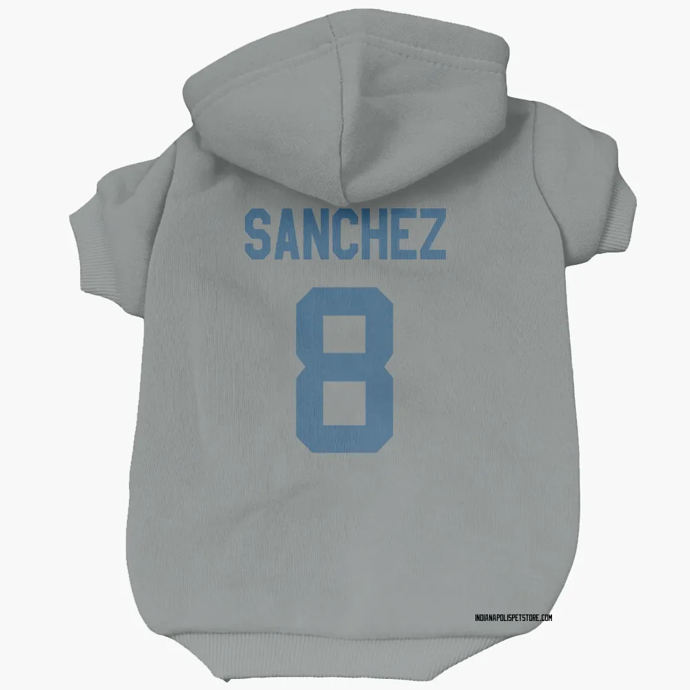 Indianapolis Colts Rigoberto Sanchez Gray Pet Hoodie for Dog & Cat