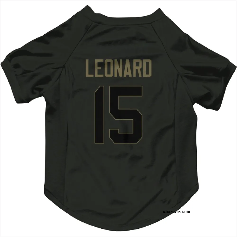 Indianapolis Colts Riley Leonard Black Service Pet Jersey for Dog & Cat