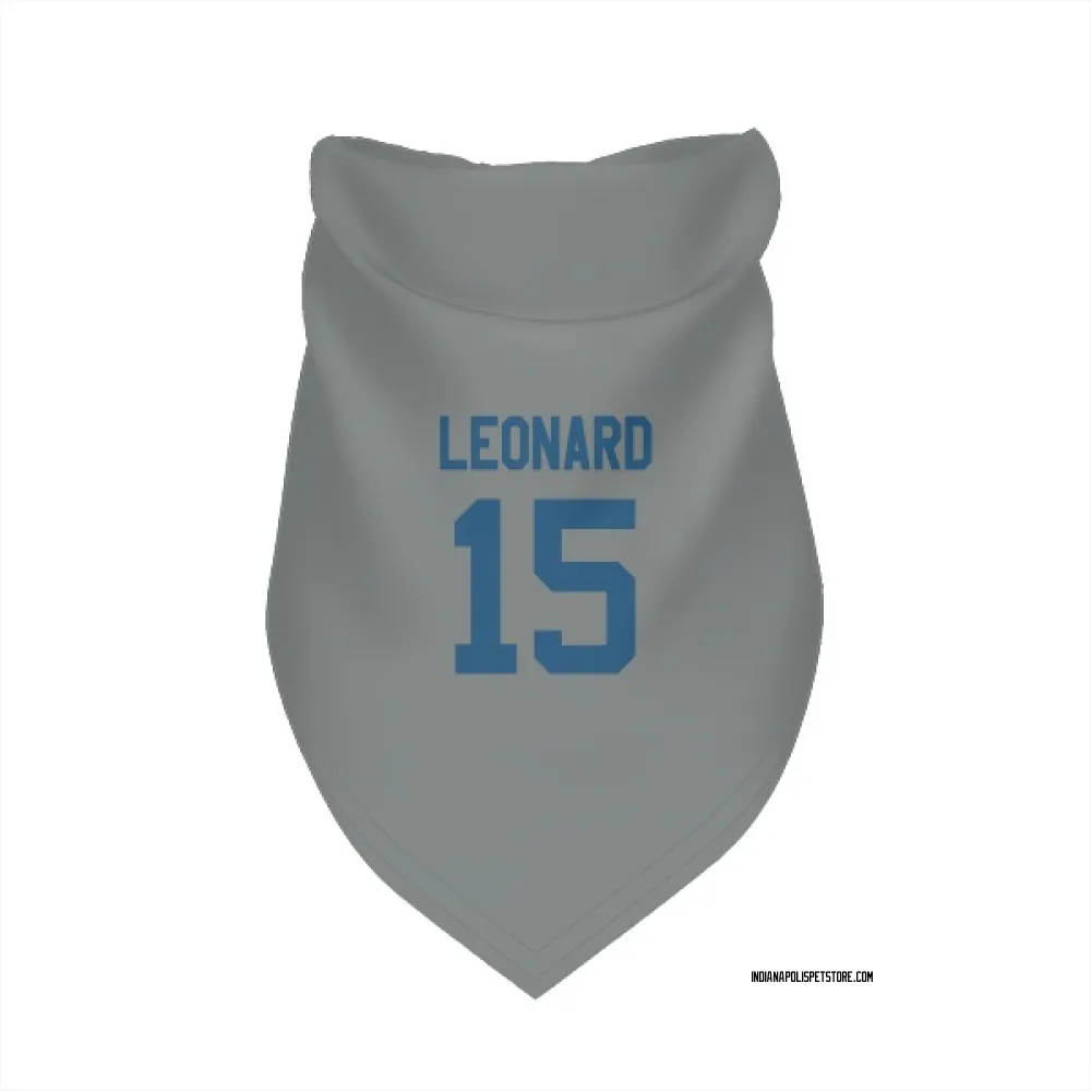 Indianapolis Colts Riley Leonard Gray Pet Bandana for Dog & Cat