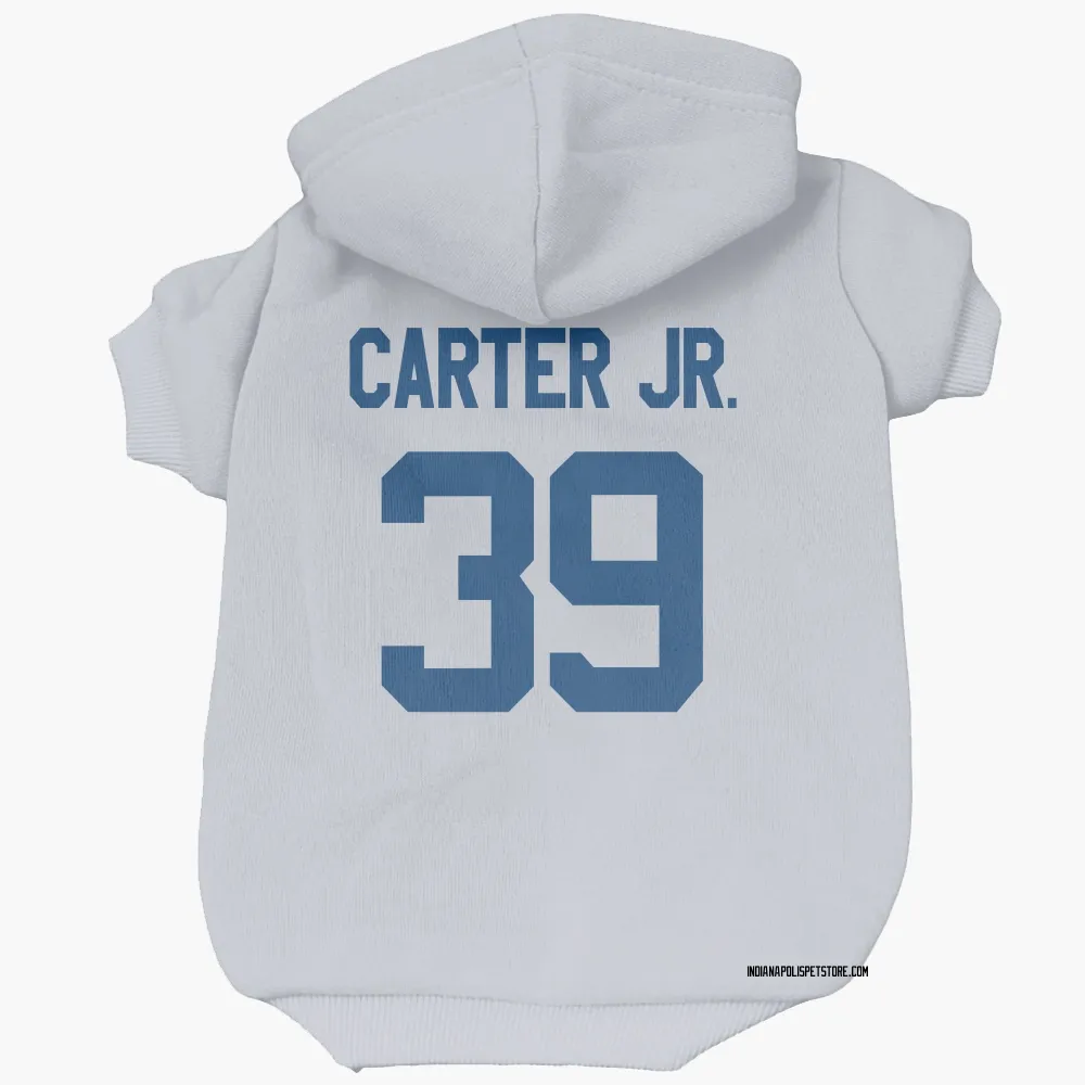 Indianapolis Colts Rob Carter Jr. White Pet Hoodie for Dog & Cat