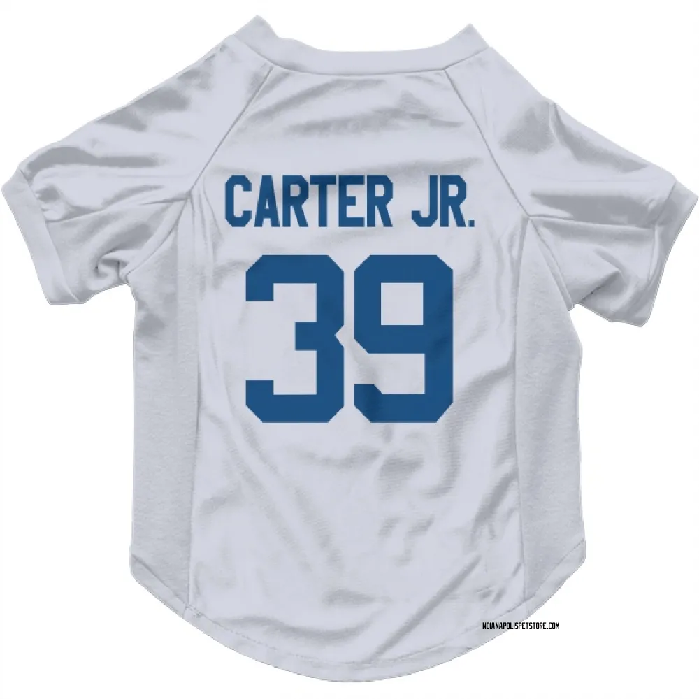 Indianapolis Colts Rob Carter Jr. White Pet Jersey for Dog & Cat