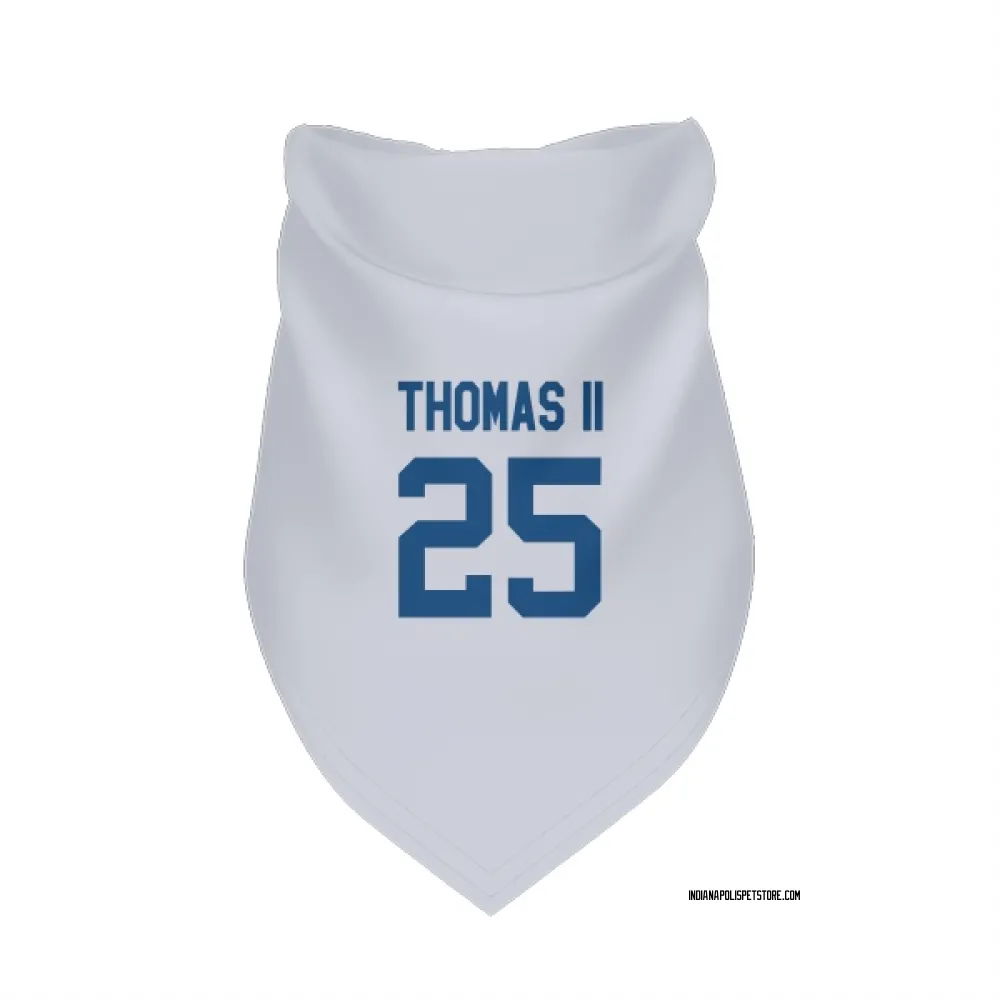 Indianapolis Colts Rodney Thomas II White Pet Bandana for Dog & Cat