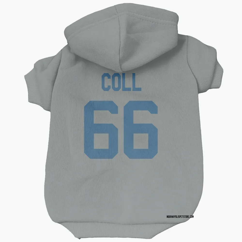 Indianapolis Colts Ryan Coll Gray Pet Hoodie for Dog & Cat