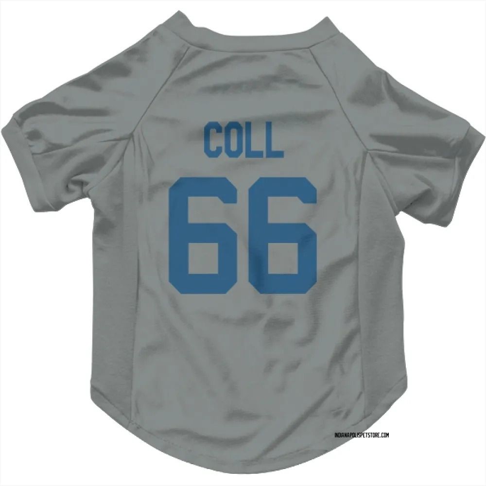Indianapolis Colts Ryan Coll Gray Pet Jersey for Dog & Cat