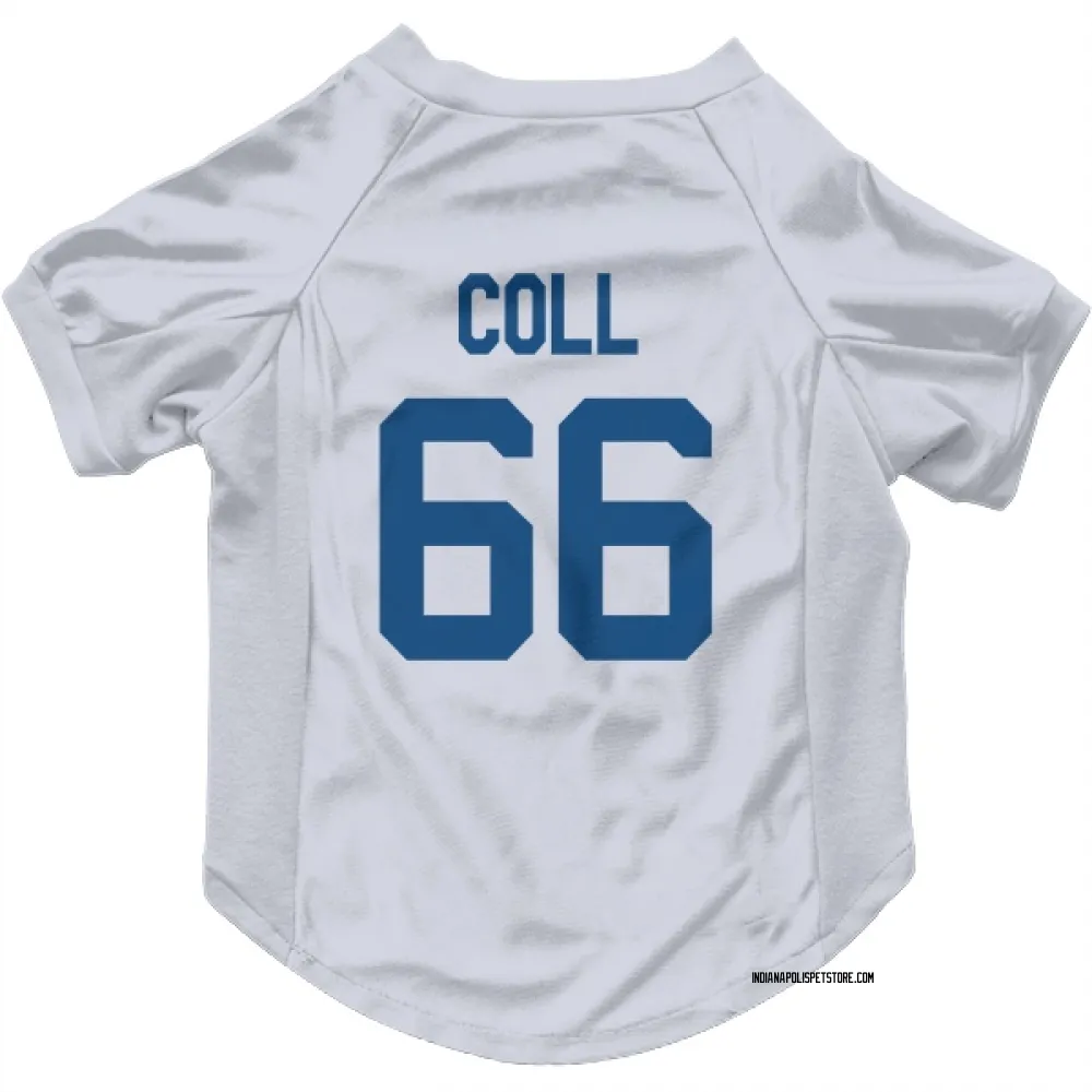 Indianapolis Colts Ryan Coll White Pet Jersey for Dog & Cat