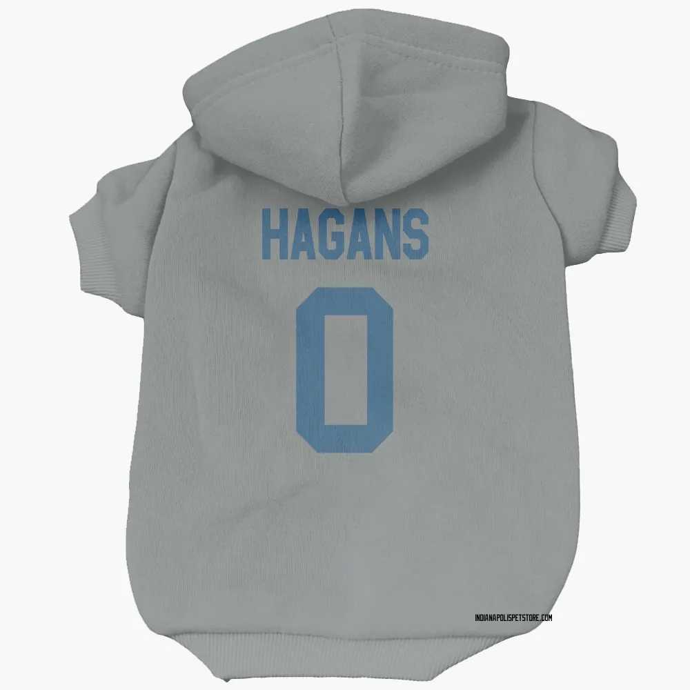 Indianapolis Colts Sahmir Hagans Gray Pet Hoodie for Dog & Cat