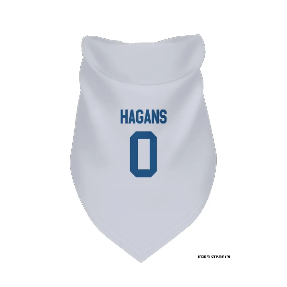 Indianapolis Colts Sahmir Hagans White Pet Bandana for Dog & Cat