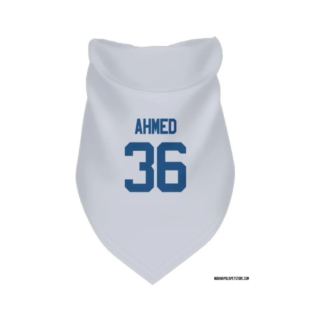 Indianapolis Colts Salvon Ahmed White Pet Bandana for Dog & Cat