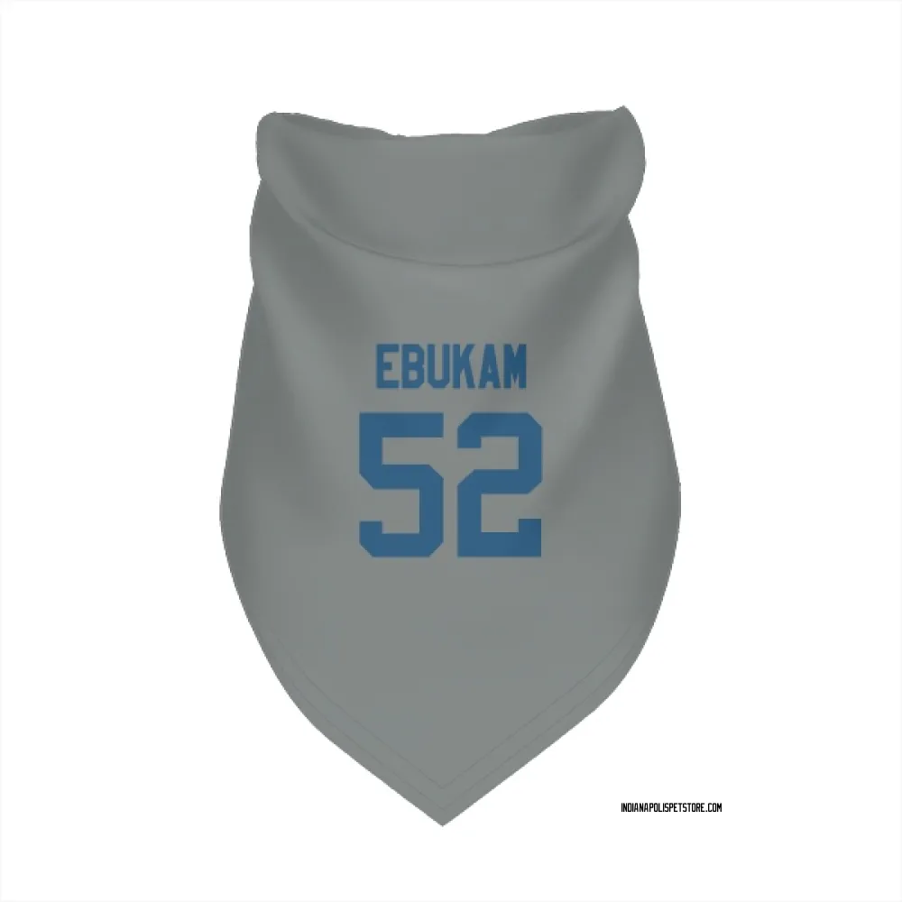 Indianapolis Colts Samson Ebukam Gray Pet Bandana for Dog & Cat
