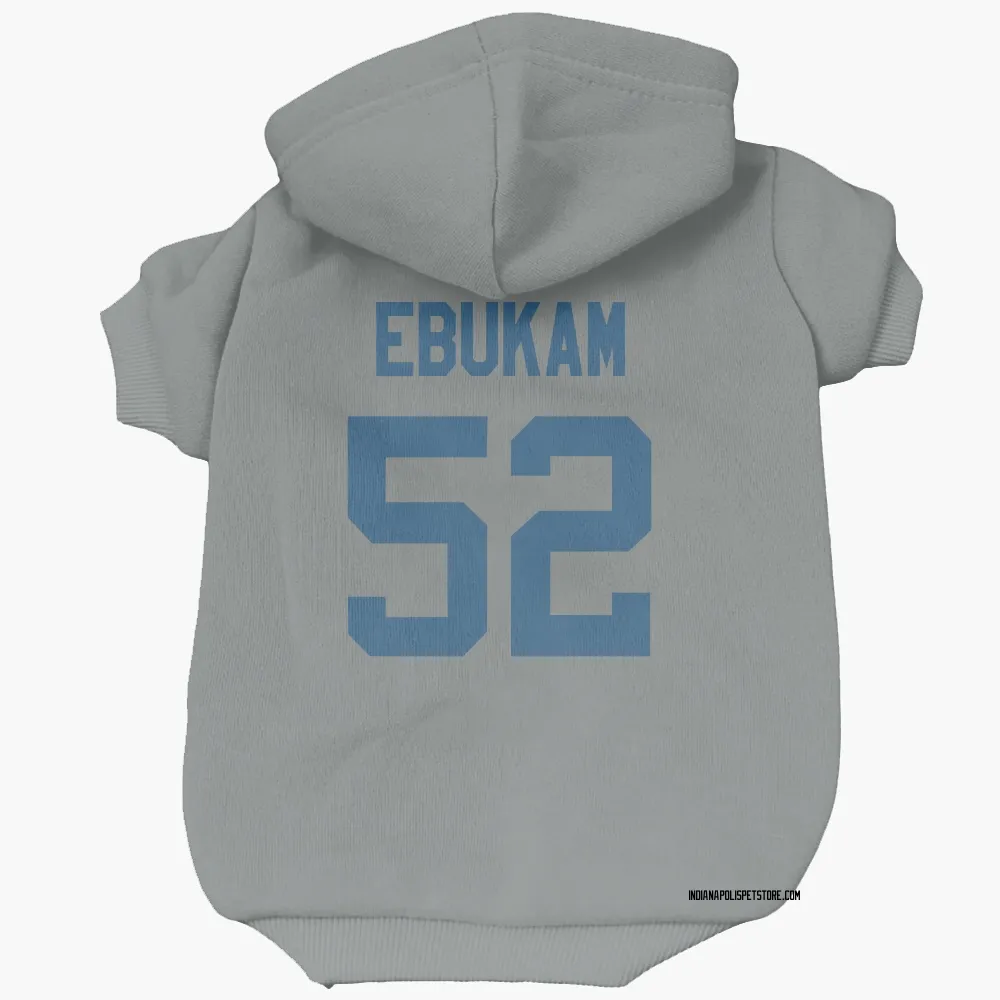 Indianapolis Colts Samson Ebukam Gray Pet Hoodie for Dog & Cat