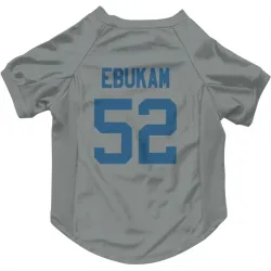 Indianapolis Colts Samson Ebukam Gray Pet Jersey for Dog & Cat