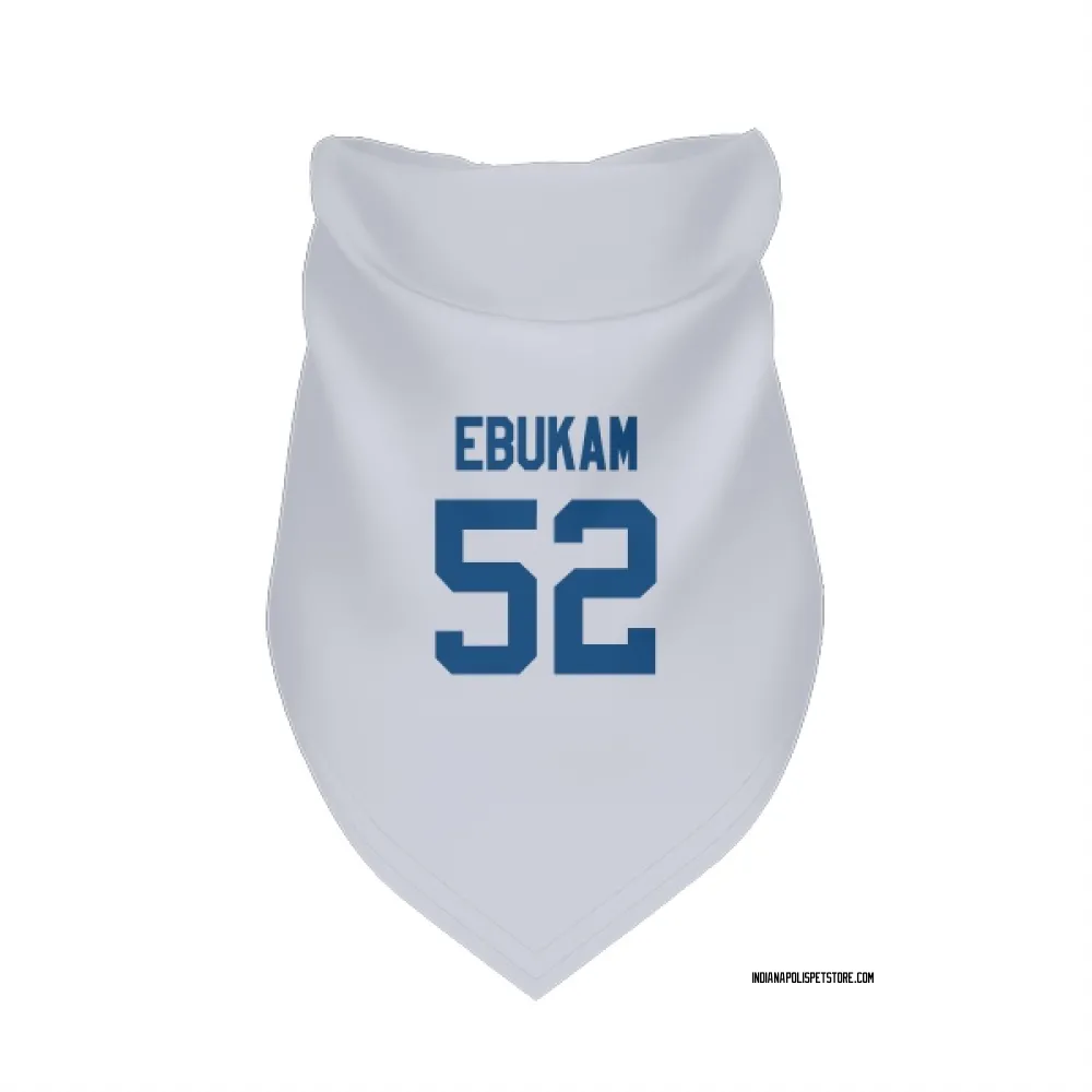 Indianapolis Colts Samson Ebukam White Pet Bandana for Dog & Cat
