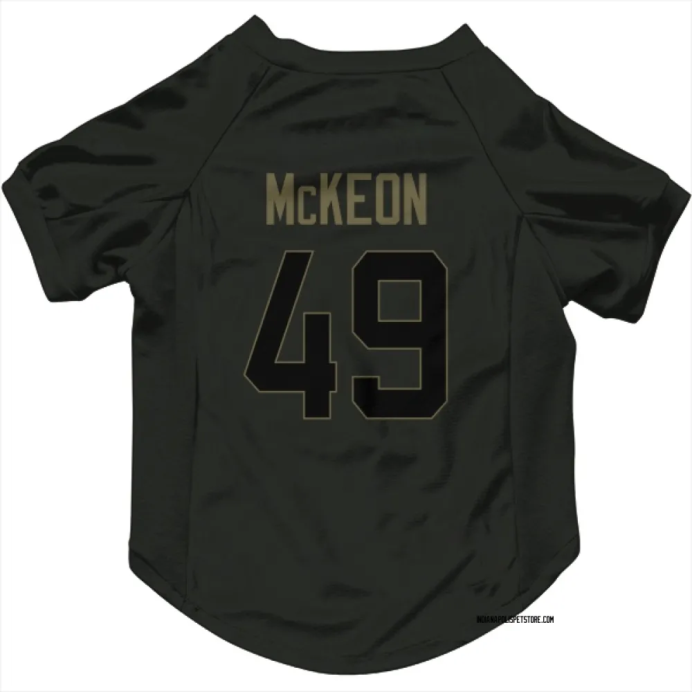 Indianapolis Colts Sean McKeon Black Service Pet Jersey for Dog & Cat