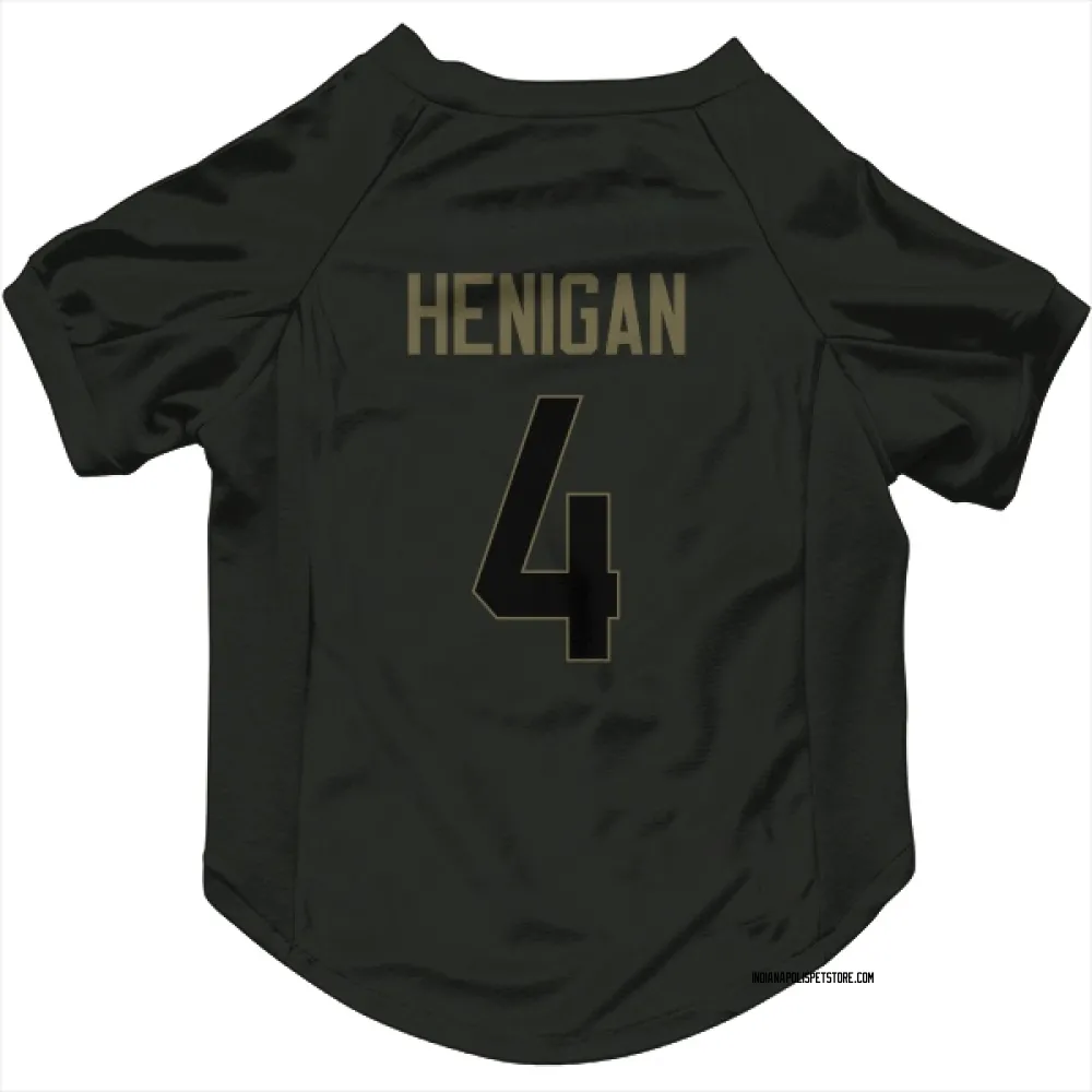Indianapolis Colts Seth Henigan Black Service Pet Jersey for Dog & Cat