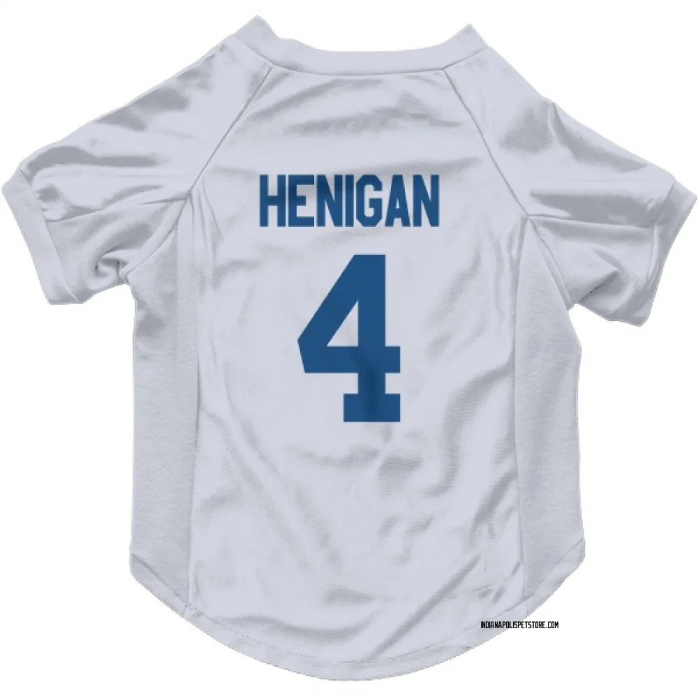 Indianapolis Colts Seth Henigan White Pet Jersey for Dog & Cat