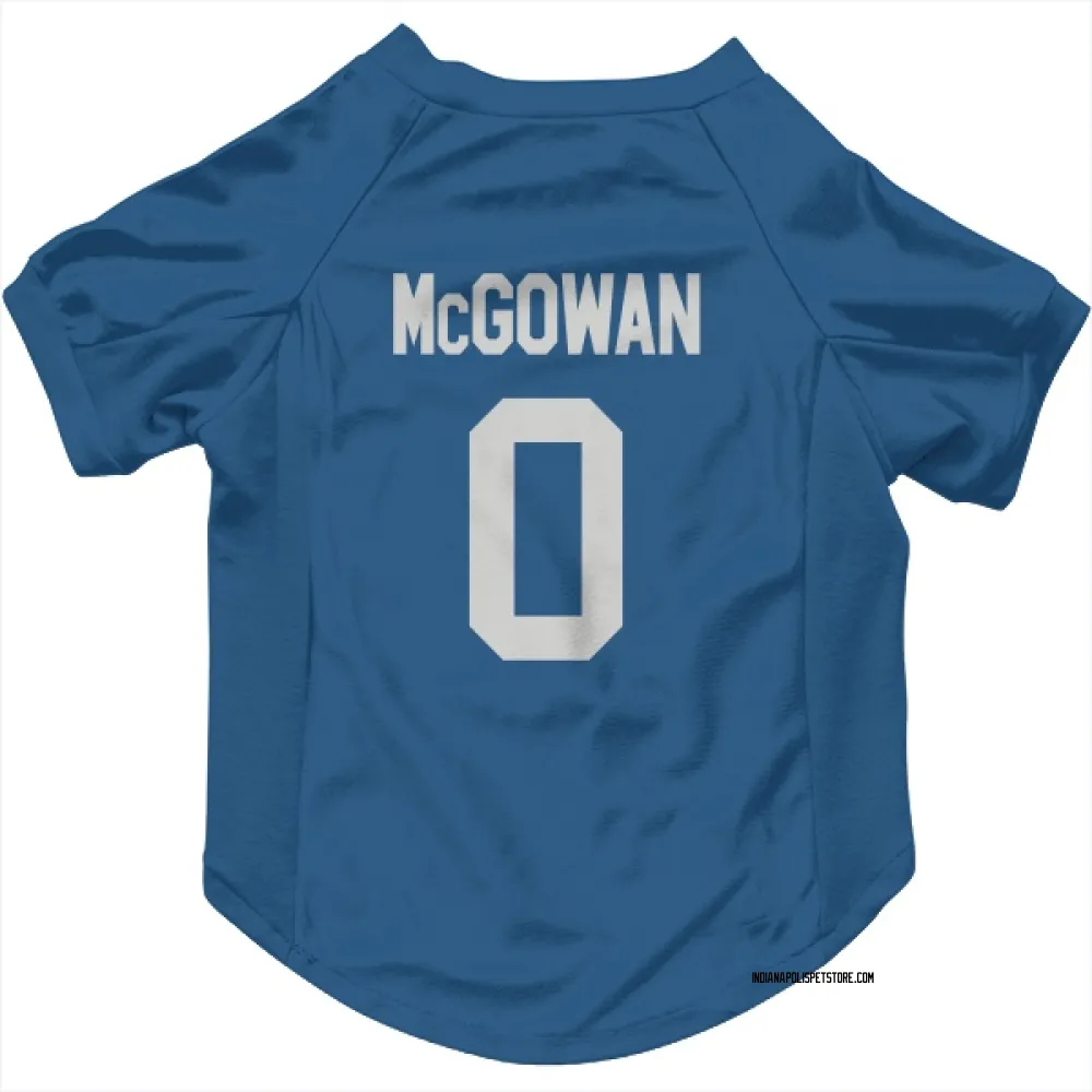 Indianapolis Colts Seth McGowan Royal Pet Jersey for Dog & Cat