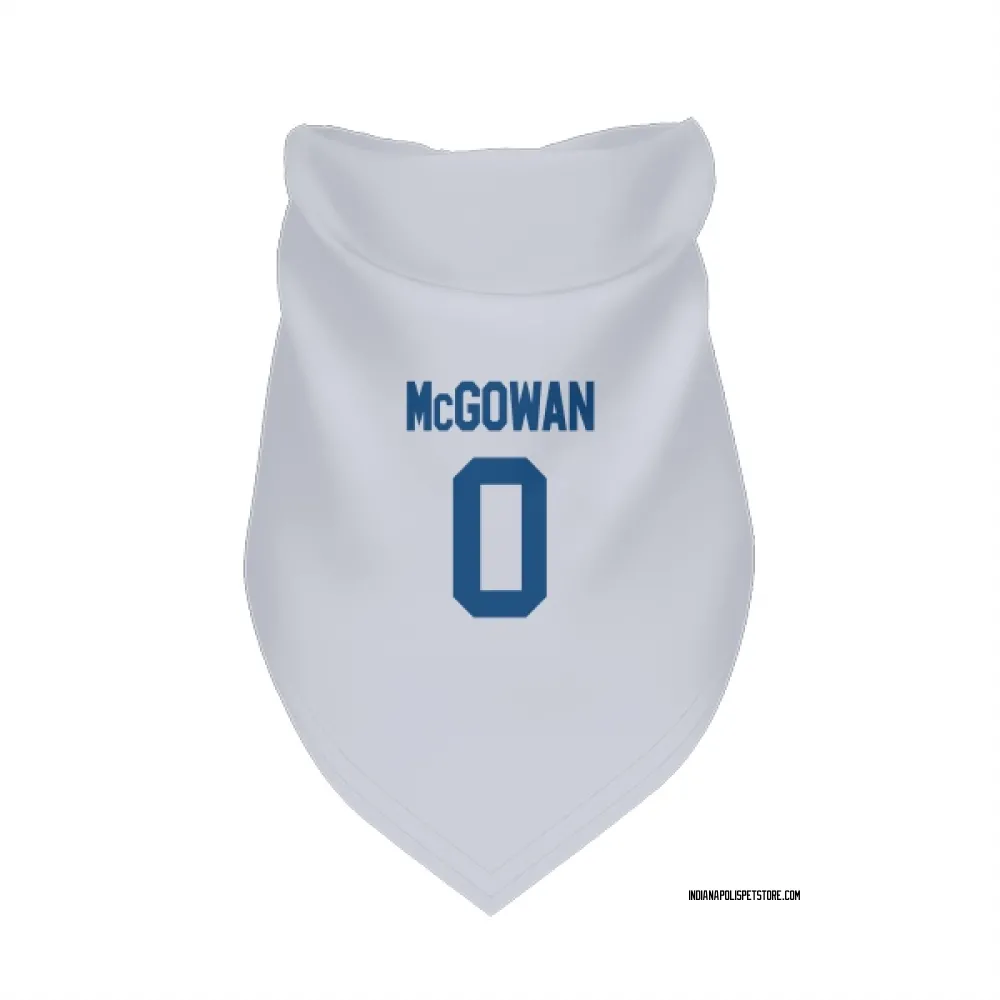 Indianapolis Colts Seth McGowan White Pet Bandana for Dog & Cat