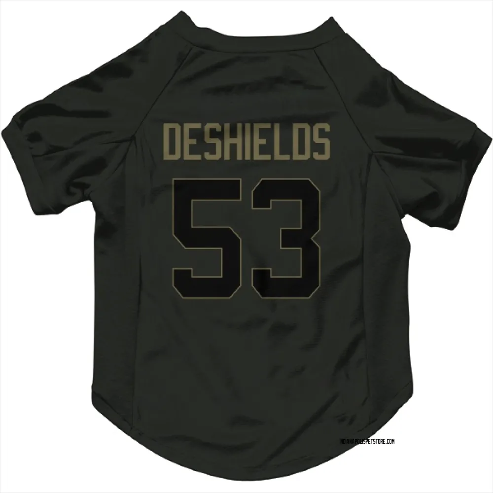 Indianapolis Colts Solomon DeShields Black Service Pet Jersey for Dog & Cat