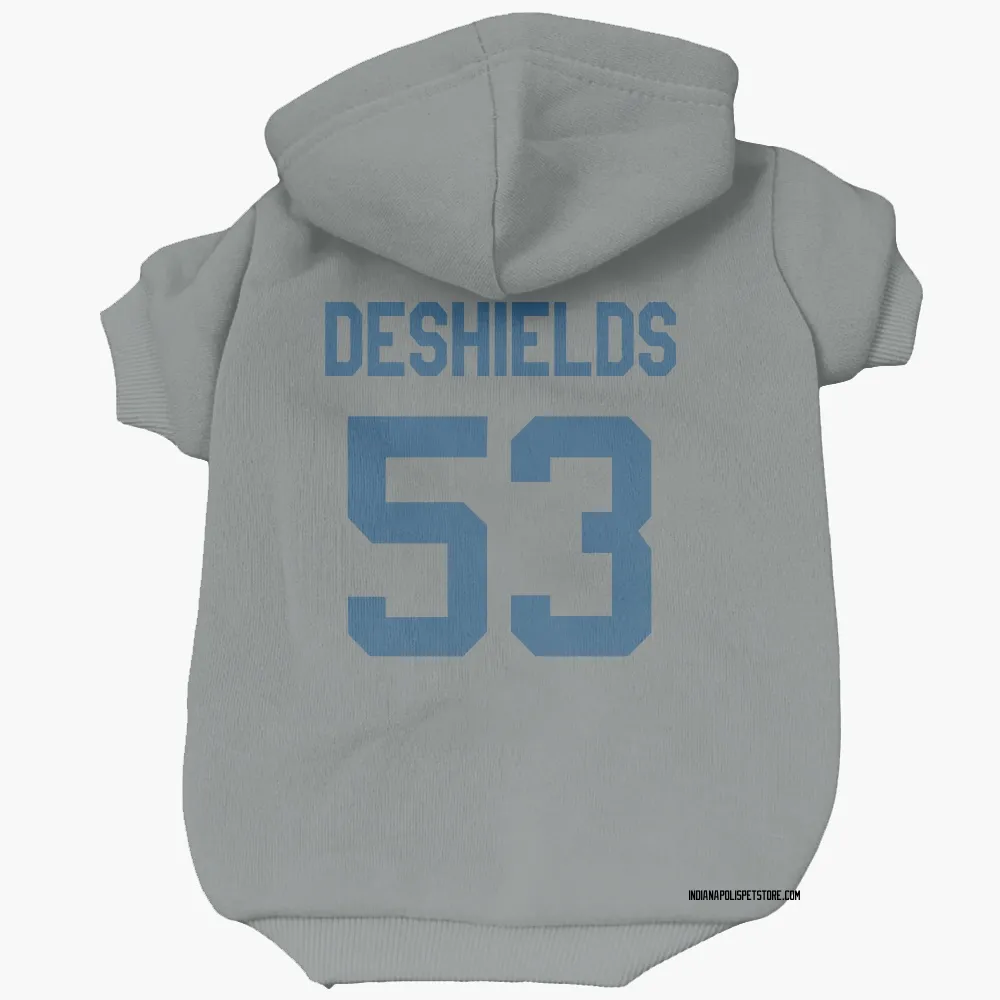 Indianapolis Colts Solomon DeShields Gray Pet Hoodie for Dog & Cat