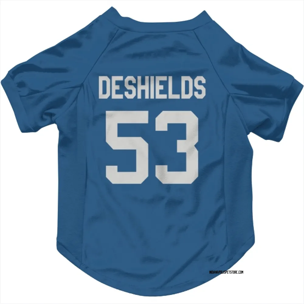 Indianapolis Colts Solomon DeShields Royal Pet Jersey for Dog & Cat