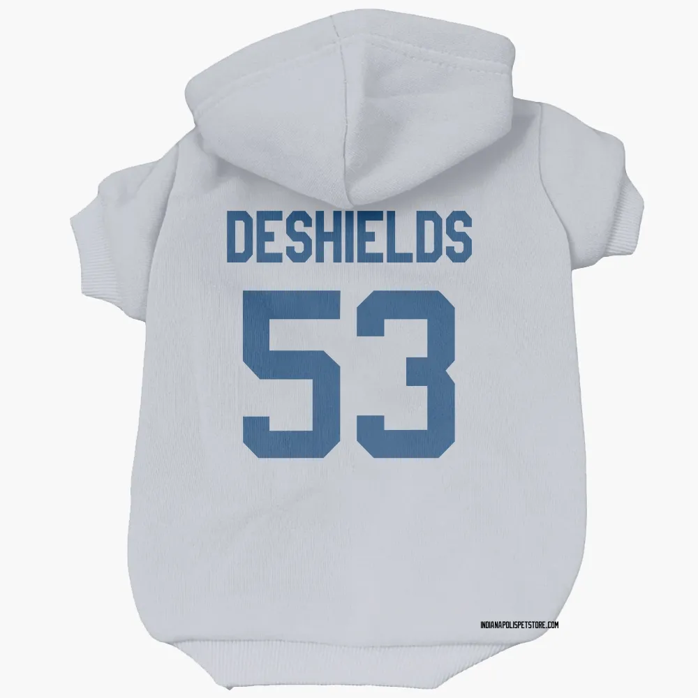 Indianapolis Colts Solomon DeShields White Pet Hoodie for Dog & Cat