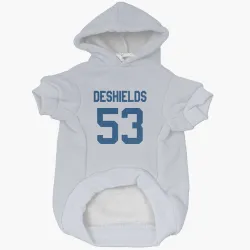 Indianapolis Colts Solomon DeShields White Pet Hoodie for Dog & Cat