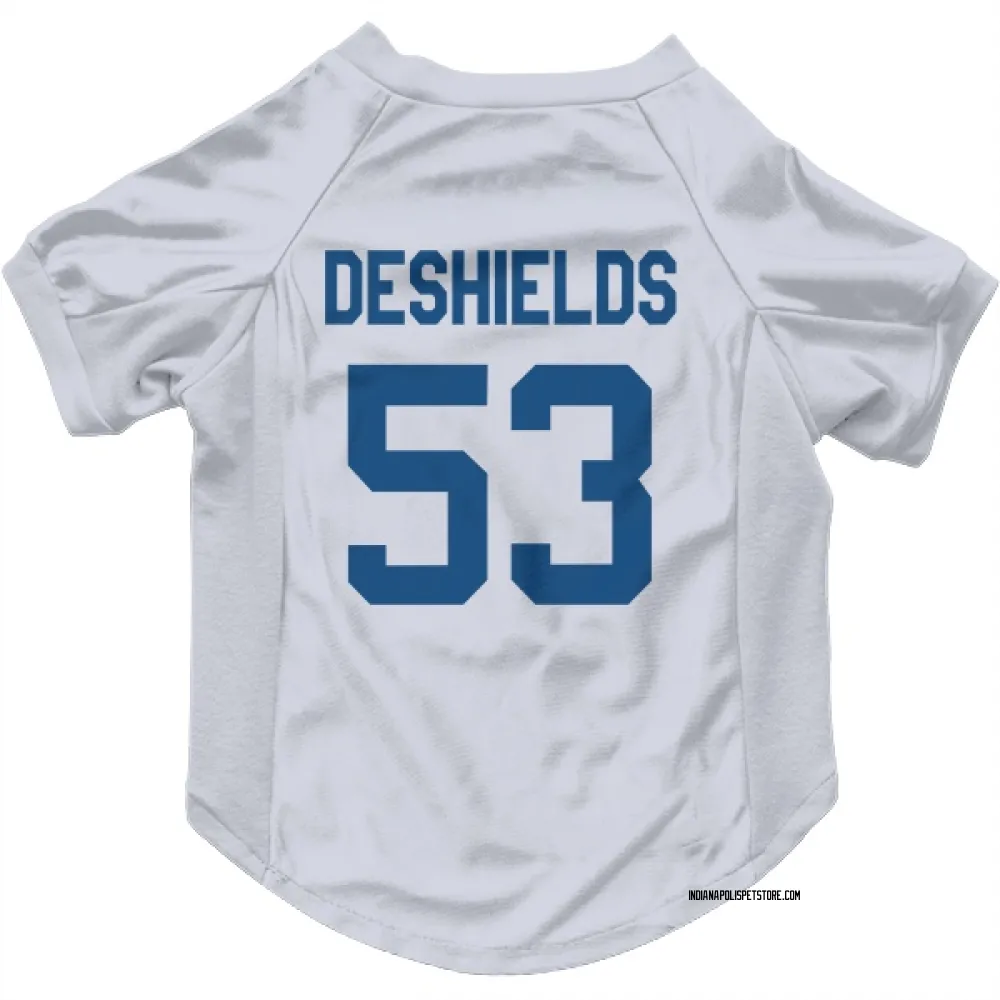 Indianapolis Colts Solomon DeShields White Pet Jersey for Dog & Cat