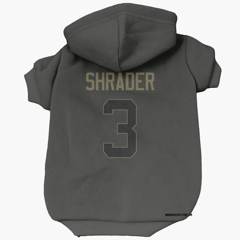 Indianapolis Colts Spencer Shrader Black Service Pet Hoodie for Dog & Cat