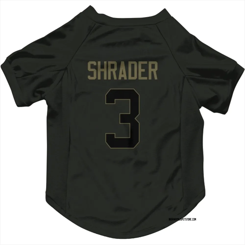 Indianapolis Colts Spencer Shrader Black Service Pet Jersey for Dog & Cat